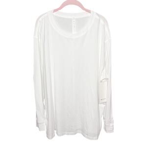Lululemon All Yours Long Sleeve White Size 18